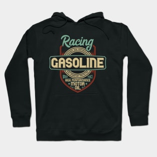 hot racing gasoline vintage addicted retro badge Hoodie